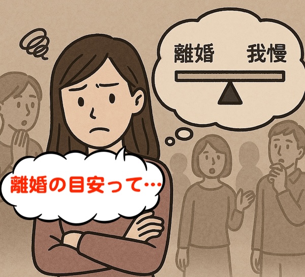 離婚できる我慢の目安について悩んでいる妻